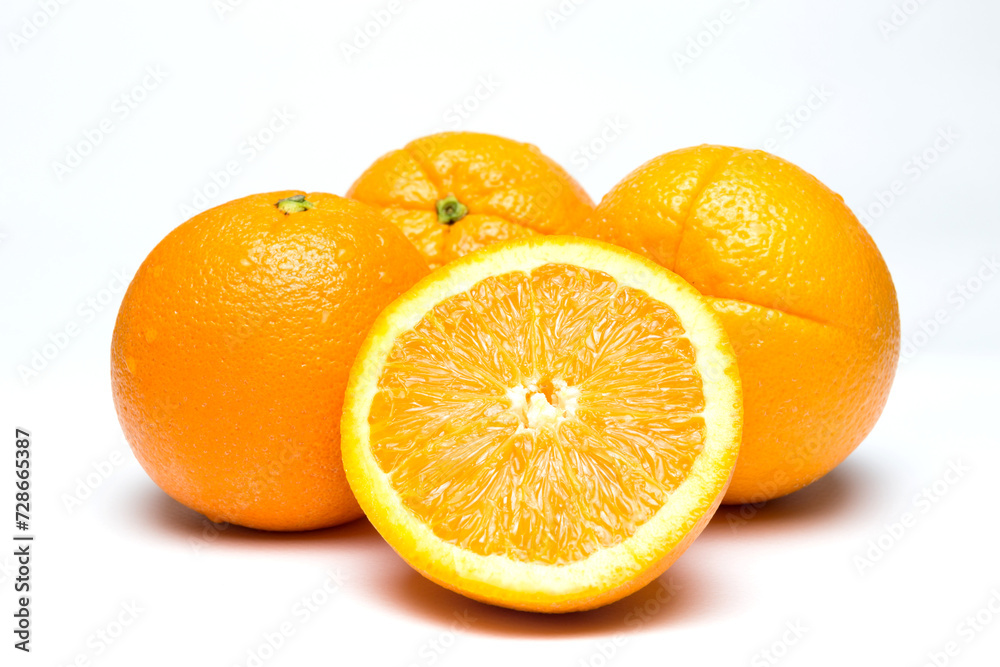 fresh orange piles