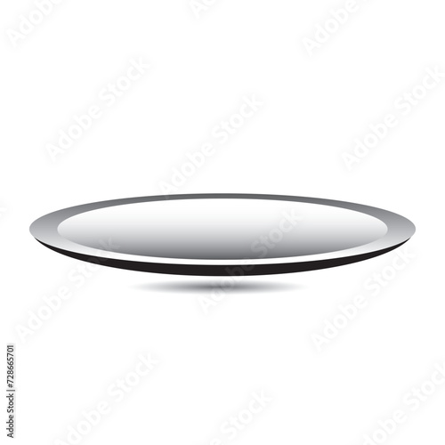 Plate icon. Plate vector illustration on white background. Empty plate,  dish, symbol