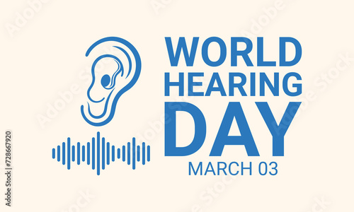world hearing day, World hearing day, creative concept design for banner, poster, vector illustration.
