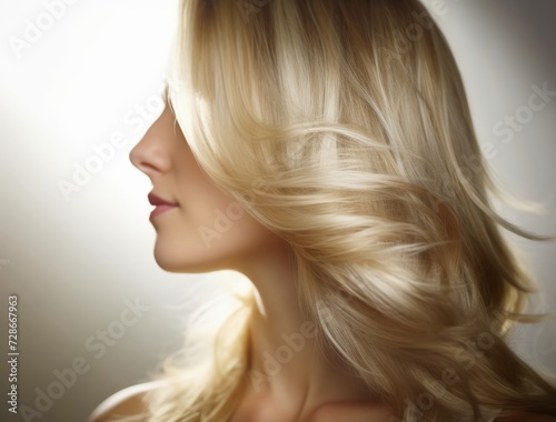 woman with wavy blonde hair