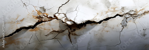 Crack After Earthquake.
