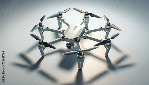 Cutting-edge 3D printed drones in minimalist style for tech-forward spaces.
