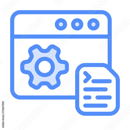 Generator icon with lineal color style