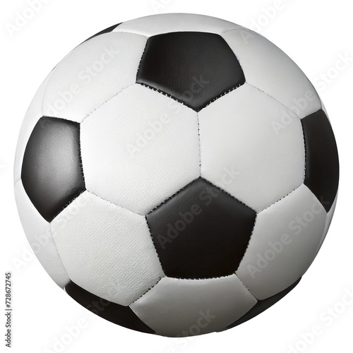 traditional soccer ball isolated on transparent background