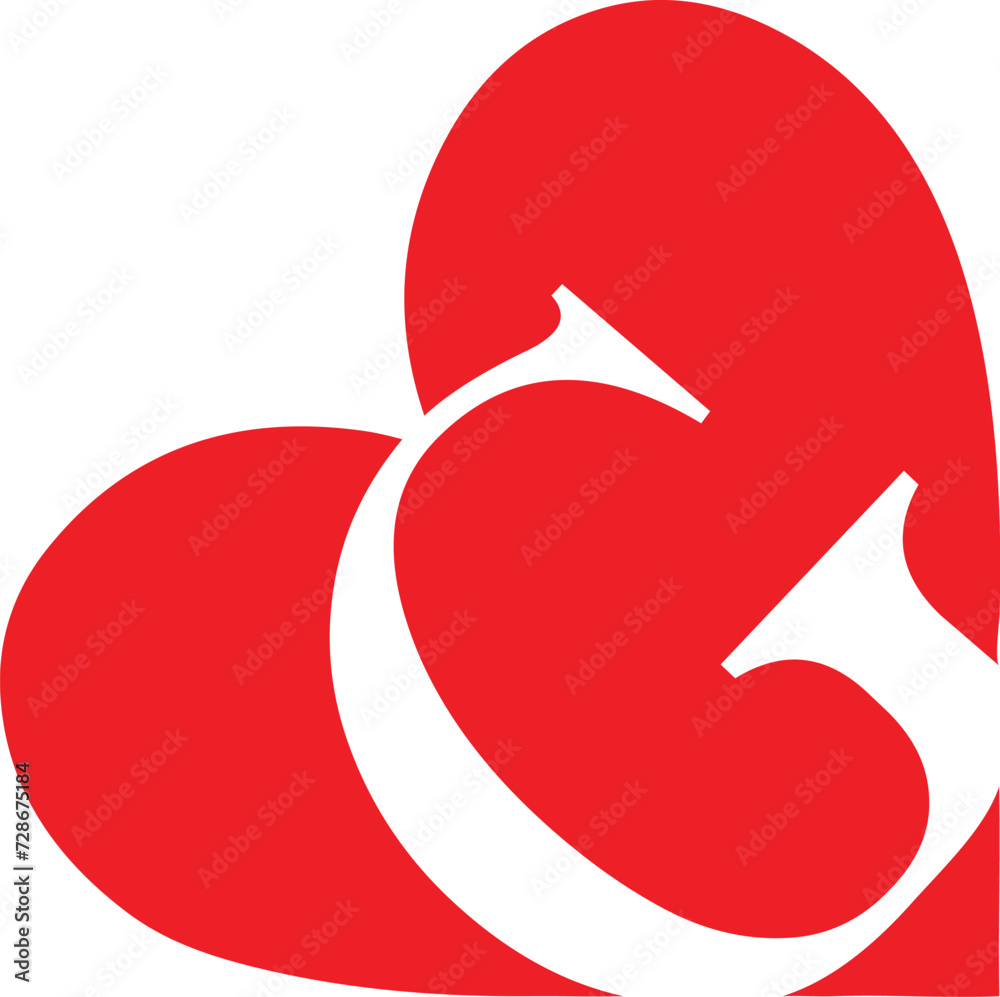 Letter G heart logo icon design template elements Modern minimal letter G heart logo design Letter G heart logo icon design template elements Modern minimal letter G heart logo design