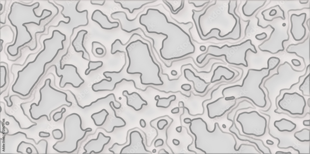 Background of the topographic map. Topographic map lines, contour map background. Geographic abstract grid. EPS 10 vector seamless background, subtle pattern. 