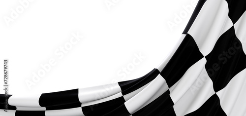 Checkered flag, race flag b...