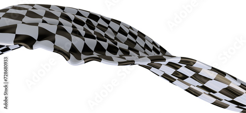 Checkered flag, race flag b...