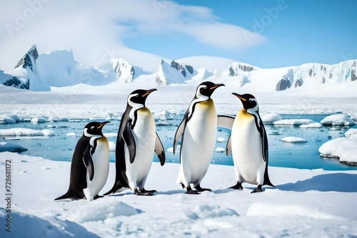 penguins in polar regions © Areeba ARTS
