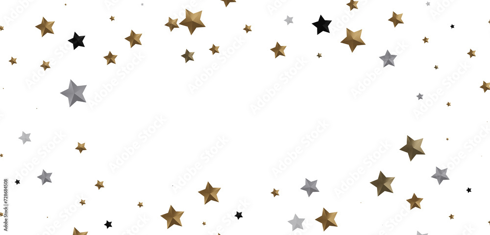 Celestial Splendor Unveiled: 3D Gold Stars Rain Illustration Enchants Celestial Splendor Unveiled: 3D Gold Stars Rain Illustration Enchants