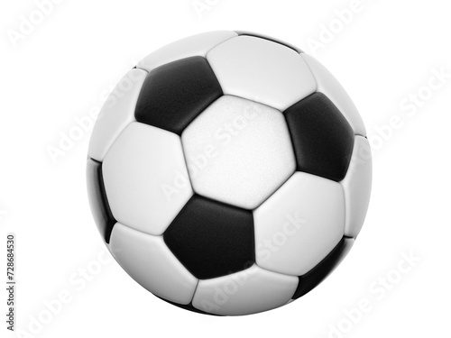 Football soccer ball isolated on transparent white background