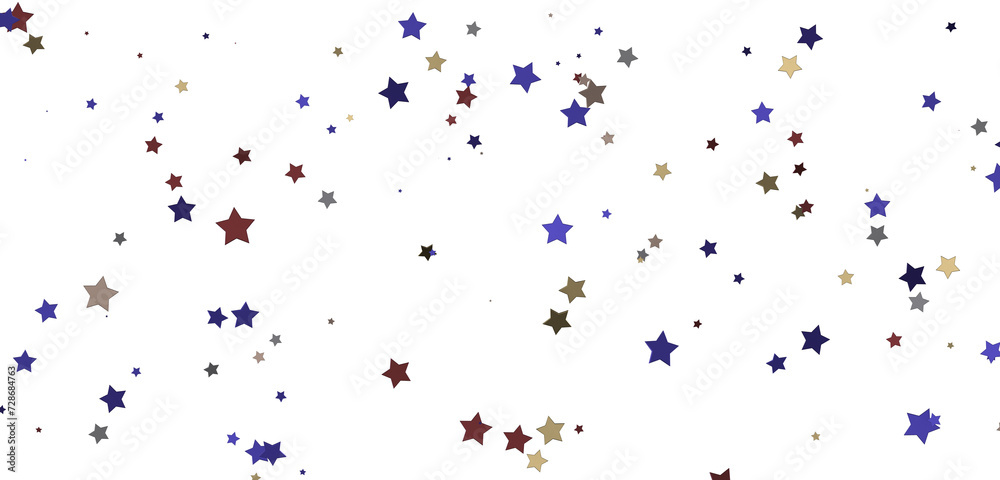 Obraz premium Celestial Splendor Unveiled: 3D Gold Stars Rain Illustration Enchants