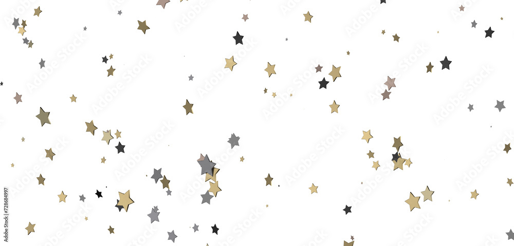 Celestial Splendor Unveiled: 3D Gold Stars Rain Illustration Enchants Celestial Splendor Unveiled: 3D Gold Stars Rain Illustration Enchants
