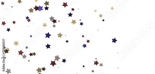 Celestial Splendor Unveiled  3D Gold Stars Rain Illustration Enchants