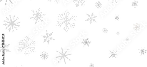 Winter christmas sky with falling snow