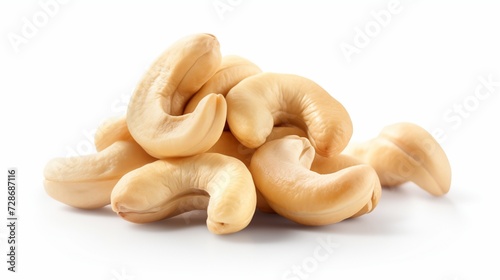 Cashews nuts isolated on transparent or white background 