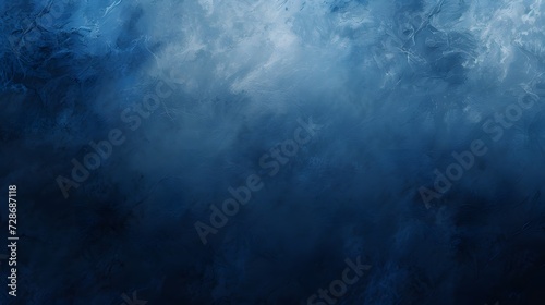 Abstract watercolor paint soft gradient color dark blue, grey, navy, grunge texture background. copy space, mockup, wallpaper, presentation.
