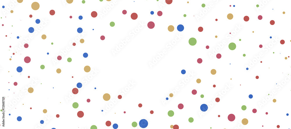 Sunburst and colorful confetti background frame illustration Sunburst and colorful confetti background frame illustration