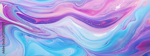 colorful liquid background. flows of colorful paint with wavy. Abstract background banner colorful