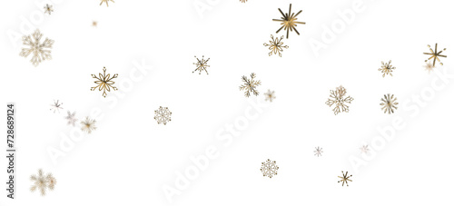 Snowflakes - Christmas background design of snowflake and snow falling in the winter 3d illustration