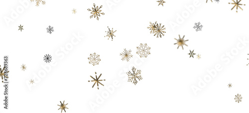 Snowflake Blizzard  Brilliant 3D Illustration Showcasing Descending Holiday Snowflakes