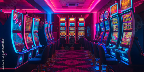 neon casino slots machine, las vegas casino slot reel