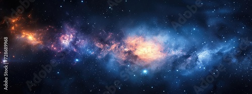 Galaxies and star constellations in deep space and cosmos  fragment of the Universe on abstract background 