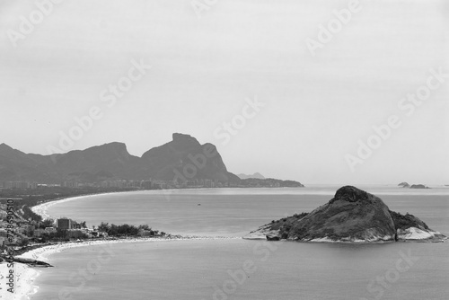 Vista do Rio de Janeiro com praia