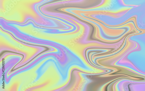 Liquid Marble Texture - Fluid Pastel Rainbow Swirls Background