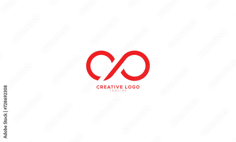 Fototapeta premium OO ∞ Abstract initial monogram letter alphabet logo design