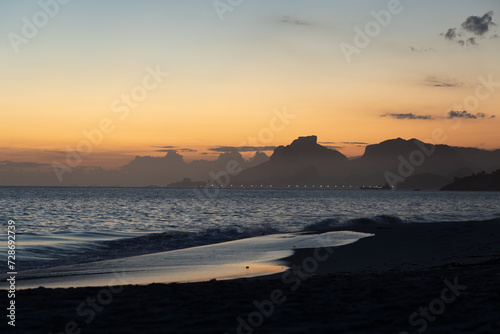 Vista do Rio de Janeiro com praia