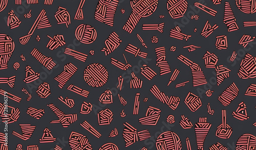 African Heritage Tapestry: Vibrant Ethnic Pattern for Textiles, Banners, Wallpapers, and Wrapping