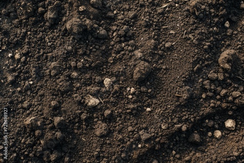 Close Up Overhead View of Soil. Useful for Wallpaper or Background