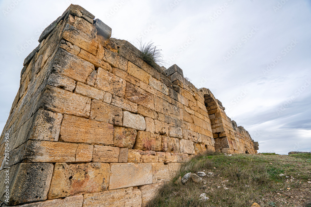 Fototapeta premium Scenic views from Blaundus, which was a Greek city founded during the Hellenistic period in Anatolia (Asian Turkey), and is now a Latin Catholic titular bishopric in Uşak