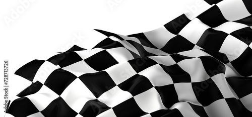 Black and white checkered abstract background. Race background with space for text. Racing flag © vegefox.com