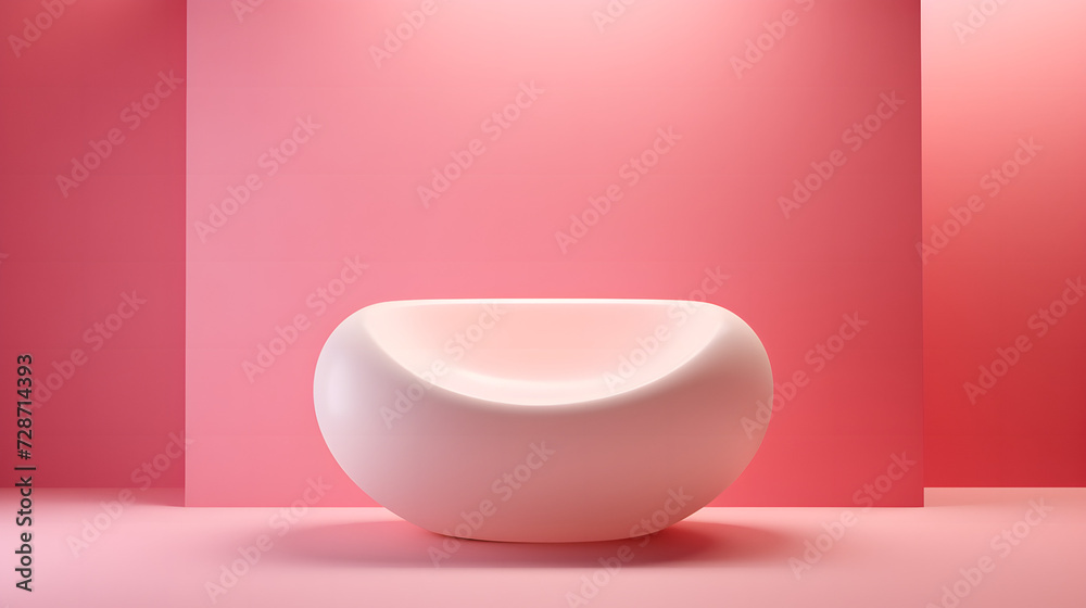 White Bowl on Pink Floor, product presentations
