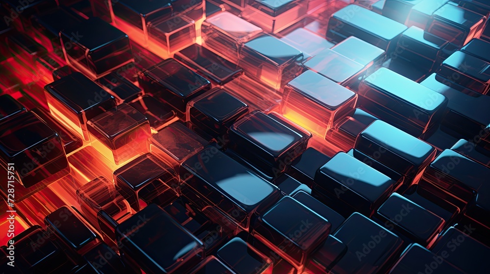 Digital 3D glass abstract background Digital 3D glass abstract background