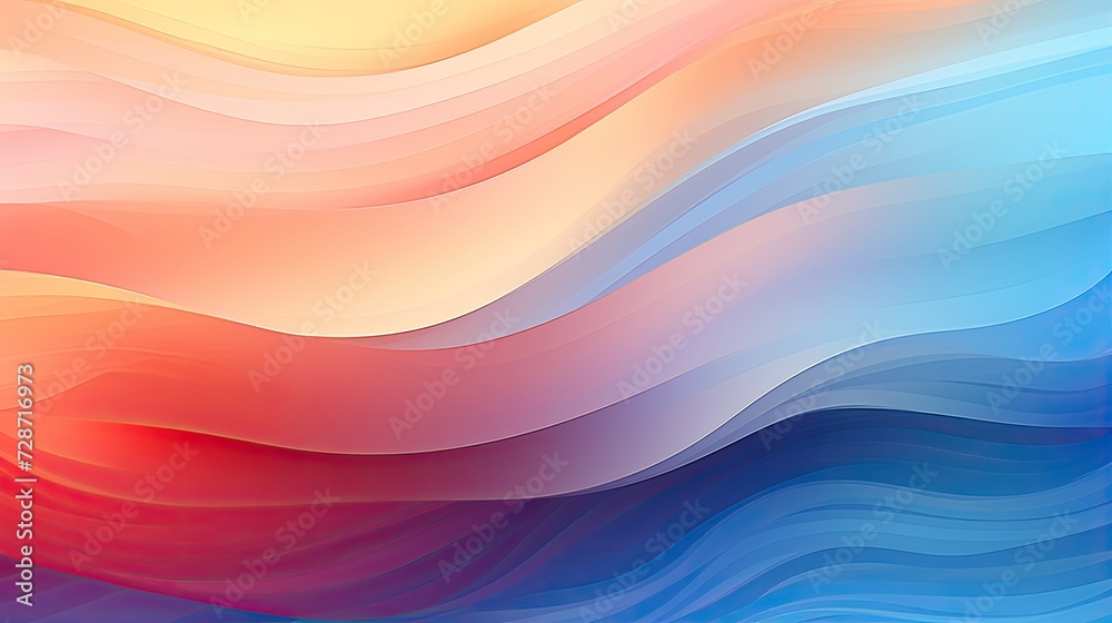 Wavy abstract vibrant gradient background