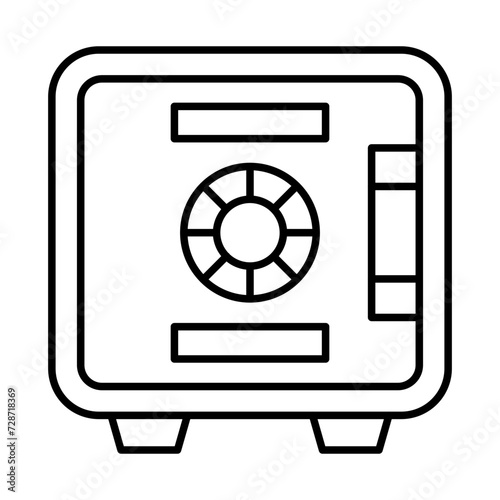 Safe Box Line Icon
