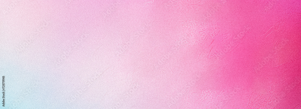 Fototapeta premium pastel pink blue , empty space grainy noise grungy texture color gradient rough abstract background , shine bright light and glow template