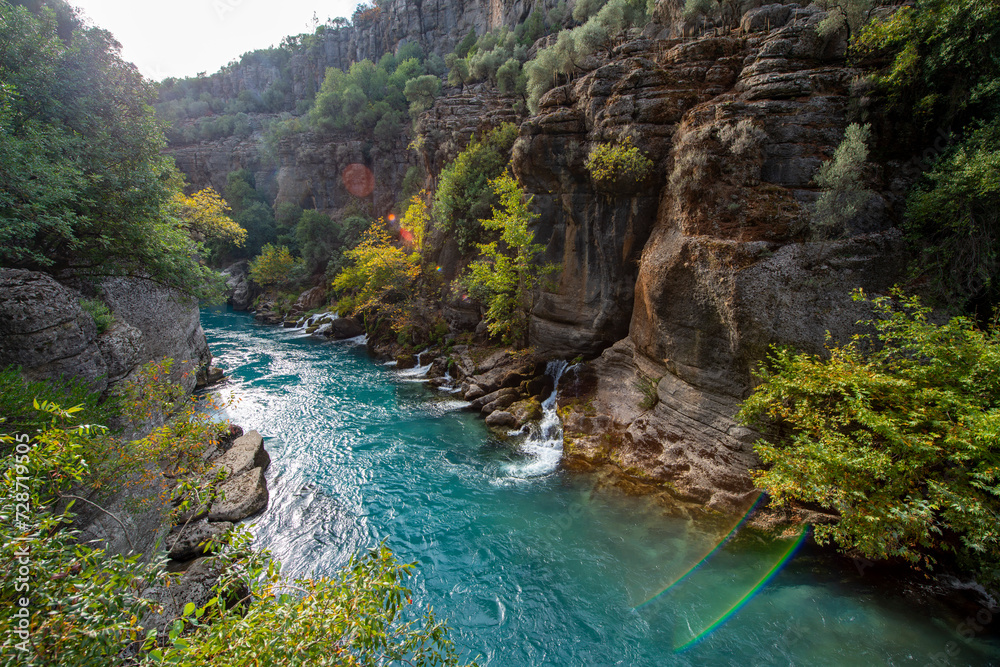 Antalya - Turkey. May 01, 2017. Koprulu Canyon, Manavgat, Antalya - Turkey. Antalya - Turkey. May 01, 2017. Koprulu Canyon, Manavgat, Antalya - Turkey.
