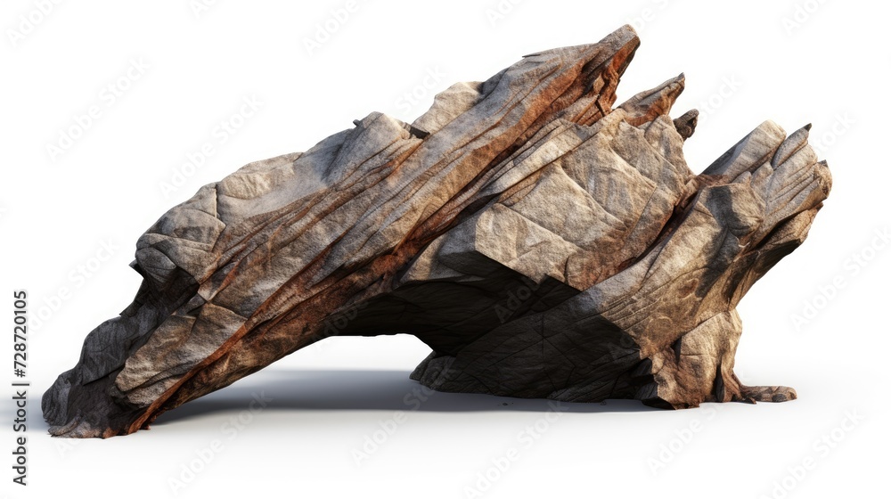 Isolated rock on white background Isolated rock on white background