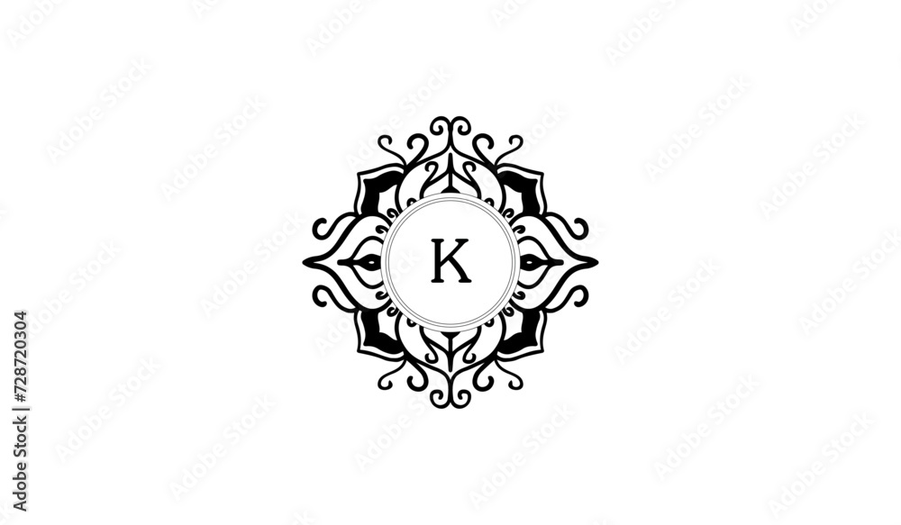 Fototapeta premium Antique Clock Isolated on White Alphabetical Logo