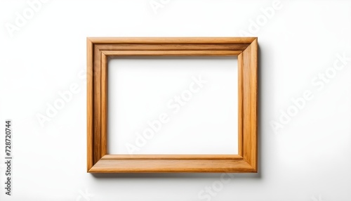 picture frame isolated  wooden  empty