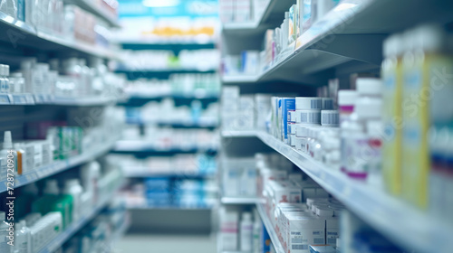 Pharmacy Overview: Soft Focus Shelves
