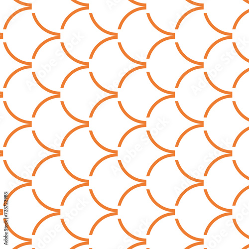 abstract seamless repeatable rust mermaid scale pattern.