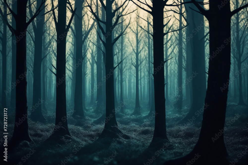 Mysterious silhouette forest , amazing depth, masterwork, surreal, geometric patterns, intricately detailed Mysterious silhouette forest , amazing depth, masterwork, surreal, geometric patterns, intricately detailed