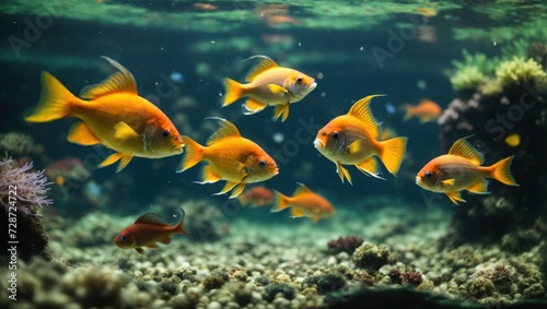 goldfish in sea © Анастасия Макевич