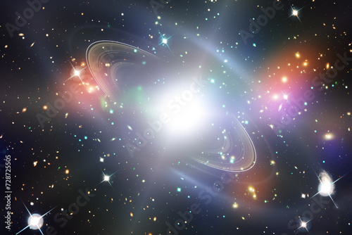 Fascinating galaxy with stars. The elements of this image furnished by NASA.