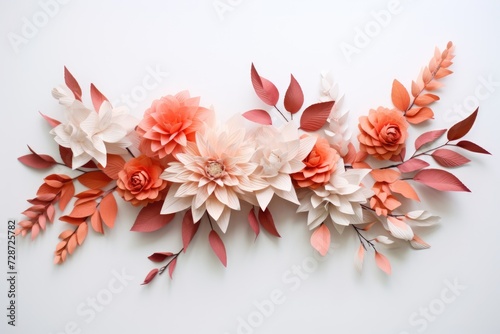 A multitude of vibrant flowers arranged on a wall, creating a lively and colorful display.
